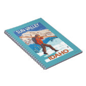 スキーヤー運ズスノースキー – ヴィンテージ旅行2 ノートブック (右側)