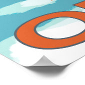 スキーヤー運ズスノースキー – 山フード, OR ポスター (角)