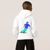 スキーヤー雪スキー (裏面フル)