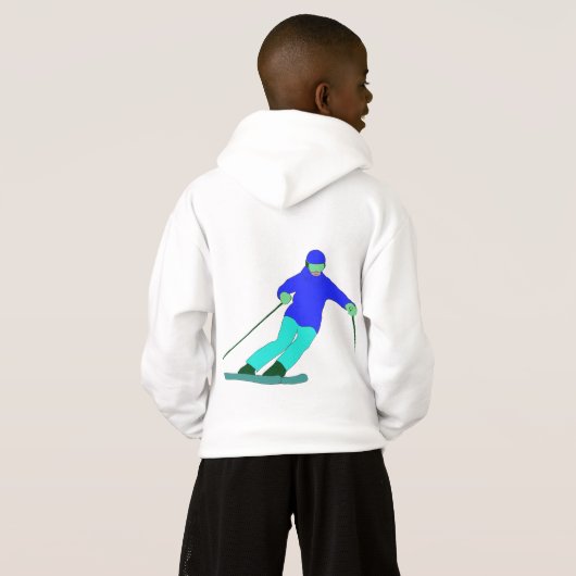 スキーヤー雪スキー (裏面フル)