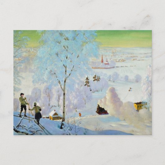 スキーヤー1919 ポストカード (正面)