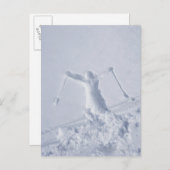スキーヤー2 ポストカード (正面/裏面)