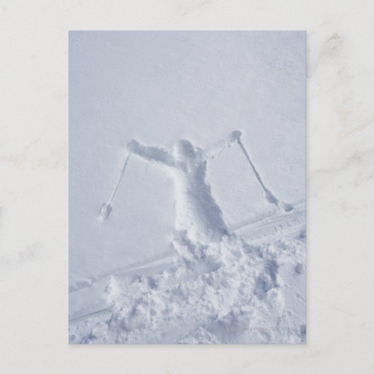 スキーヤー2 ポストカード (正面)