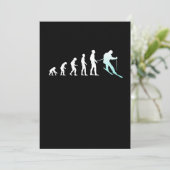 スキーヤー エボリューション スキー スノーボード ウィンタースポーツ サンキューカード (スタンド正面)