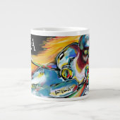 スキーヤー ジャンボコーヒーマグカップ (正面)