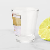 スキーヤー（スキーを持つ少年） （冬のシーン） ショットグラス (右)