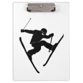 スキーヤー、スキーコーチ、スキートリックのグラフィック用 クリップボード (正面)