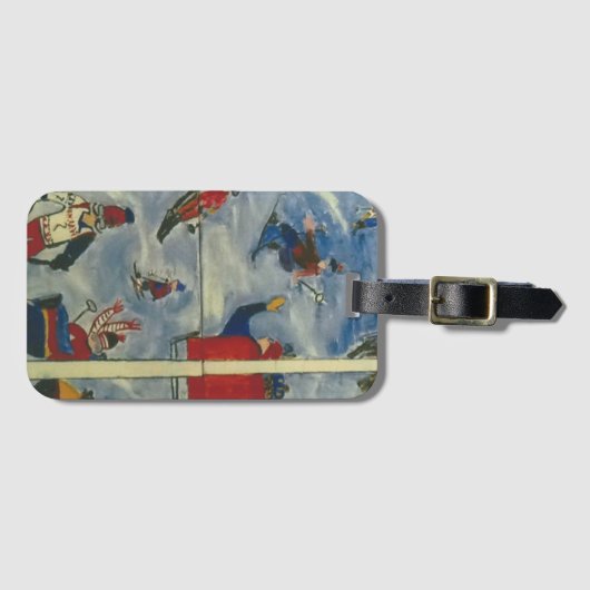 スキーヤー ラゲッジタグ (正面横)