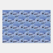 スキーヤー ラッピングペーパーシート (正面3)