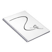 スキーヤー | Ski Skisスキーの冬の贈り物 ノートブック (右側)