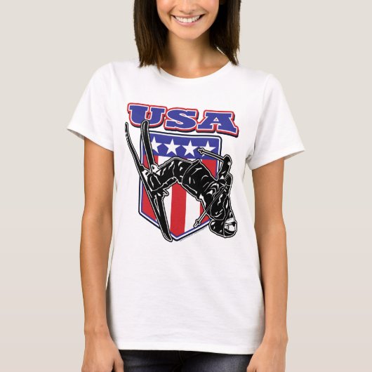 スキーヤーUSA Tシャツ (正面)