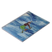 スキーユニークアートノート ノートブック (左側)