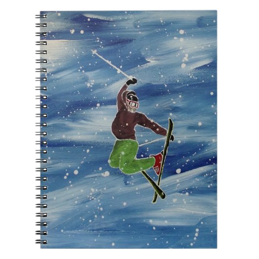 スキーユニークアートノート ノートブック (正面)