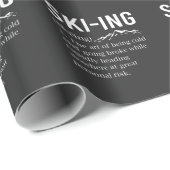 スキーユーモア，スおもしろいキーの冬のスポーツジョーク ラッピングペーパー (ロールコーナー)