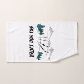 スキーユーレイトスキーリゾートウィンターシーン ハンドタオル (ハンドタオル)