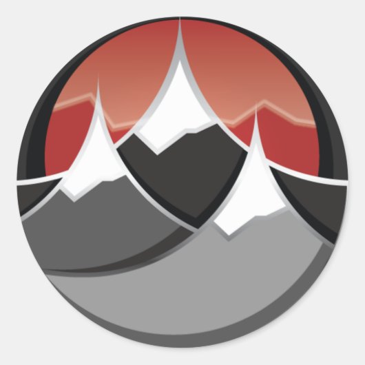 スキーライフ – ステッカー (正面)