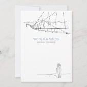 スキーリゾートカップルインラブウィンタイマウンテンシャレー 招待状 (正面)