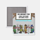 スキーリゾートチャイルドデイケア マグネット (正面/裏面)