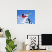 スキーリゾート,ルーマニア, Piana Brasov,トリック ポスター (ホームオフィス)