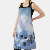 スキーリゾート：ヴィンテージマウンテンランドスケープ エプロン (インサイチュ)