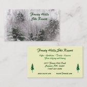 スキーリゾート 名刺 (正面/裏面)