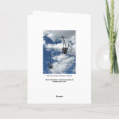 スキーリフトとスカイのホリデーカード シーズンカード (裏面)