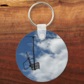 スキーリフトと空 キーホルダー (正面)