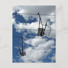 スキーリフトと空 ポストカード