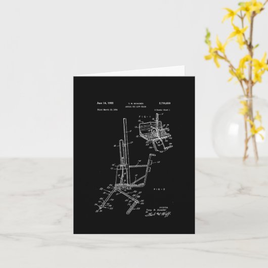 スキーリフト椅子の回路図 カード (黄色い花)