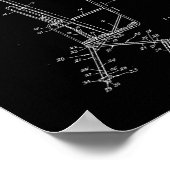スキーリフト椅子の回路図 ポスター (角)