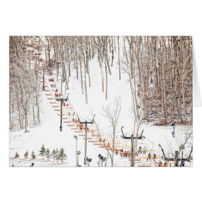 スキーリフト (正面横)