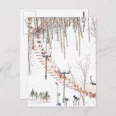 スキーリフト ポストカード (正面/裏面)