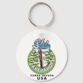 スキーレイクタホシエラネバダUSA キーホルダー (裏面)