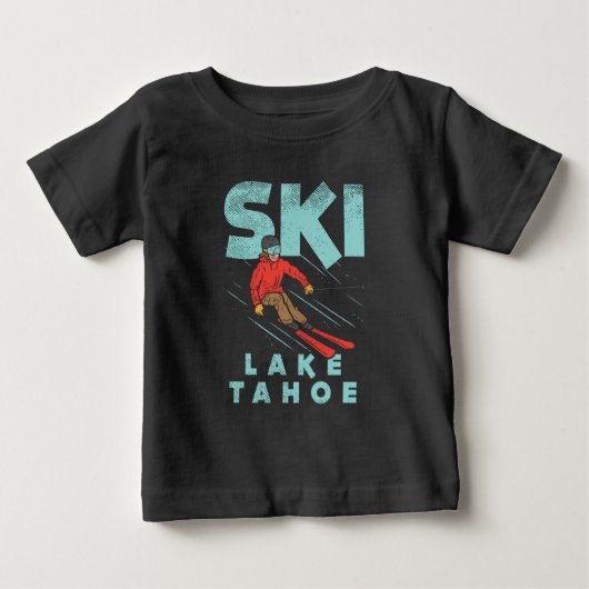 スキーレイクタホ ベビーTシャツ (正面)