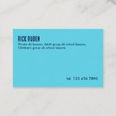 スキーレッスンインストラクター 名刺 (裏面)