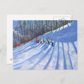 スキーレッスンティニュフランス ポストカード (正面/裏面)