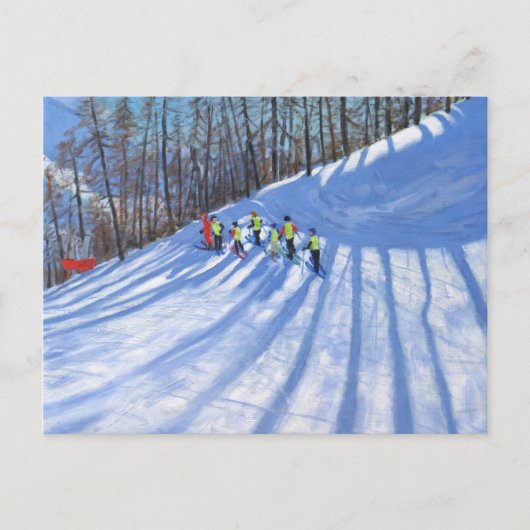 スキーレッスンティニュフランス ポストカード (正面)
