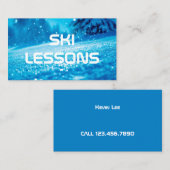 スキーレッスン 名刺 (正面/裏面)