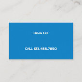 スキーレッスン 名刺 (裏面)