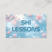 スキーレッスン 名刺 (正面)