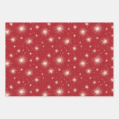 スキーレトロサンタ ラッピングペーパーシート (正面2)