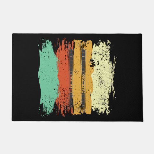 スキーレトロスキー ドアマット (正面)