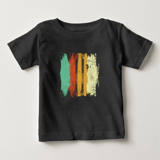 スキーレトロスキー ベビーTシャツ (正面)
