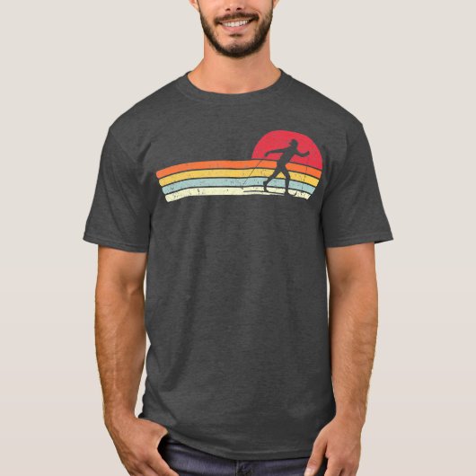 スキーレトロスタイルSkier_1 Tシャツ (正面)