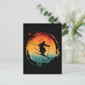 スキーレトロヴィンテージ ポストカード (スタンド正面)