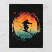 スキーレトロヴィンテージ ポストカード (正面)