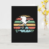 スキーレトロ カード (黄色い花)