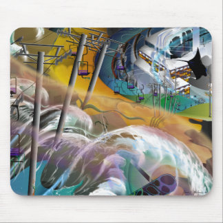 'スキーレベル以下'マウスパッド マウスパッド