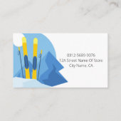 スキーレンタルテンプレート 名刺 (裏面)