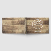 スキーレンタルハウス素朴ウッドカスタムマウンテン ゲストブック (全面)